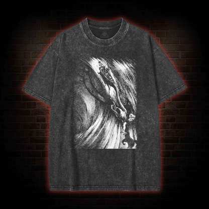 A Descent into the Maelström Washed T-shirt