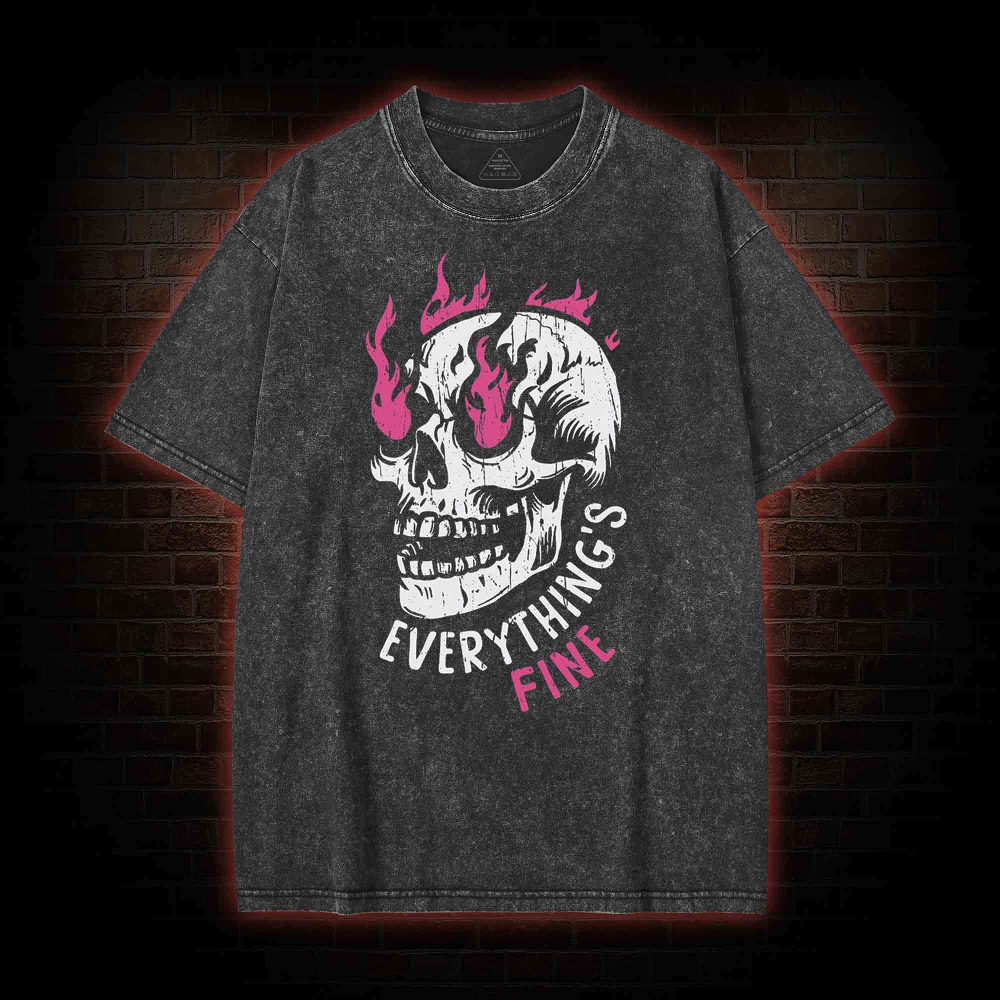 Everything is Fine Washed T-shirt