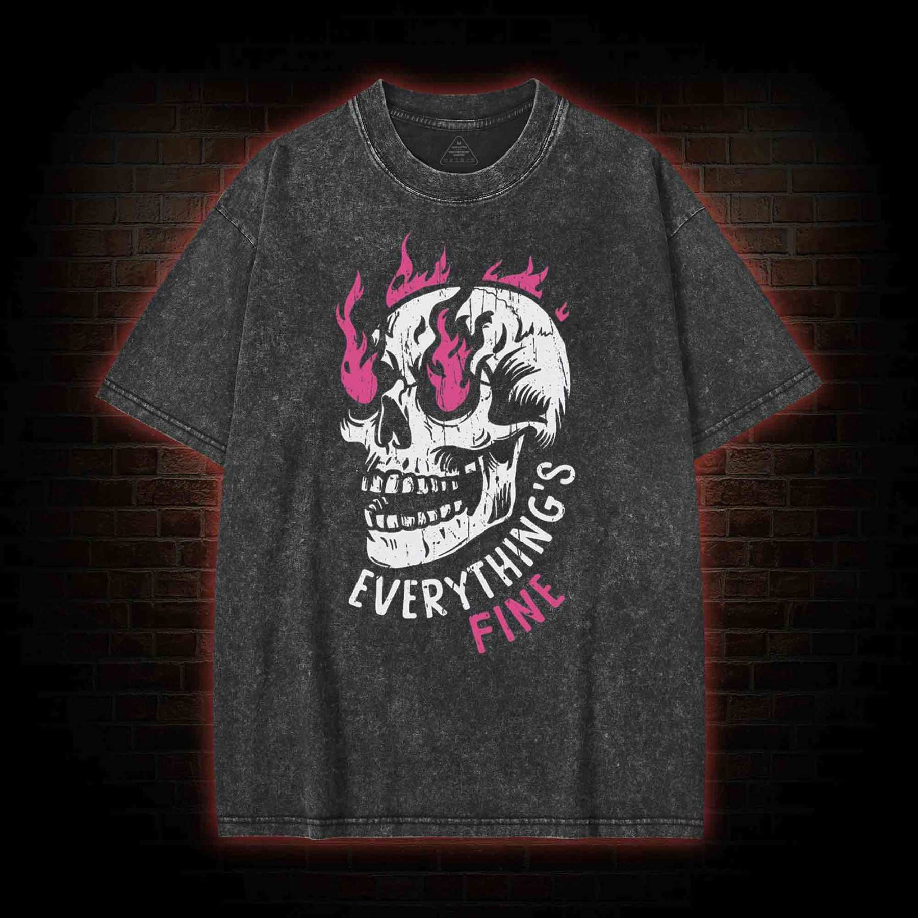 Everything is Fine Washed T-shirt