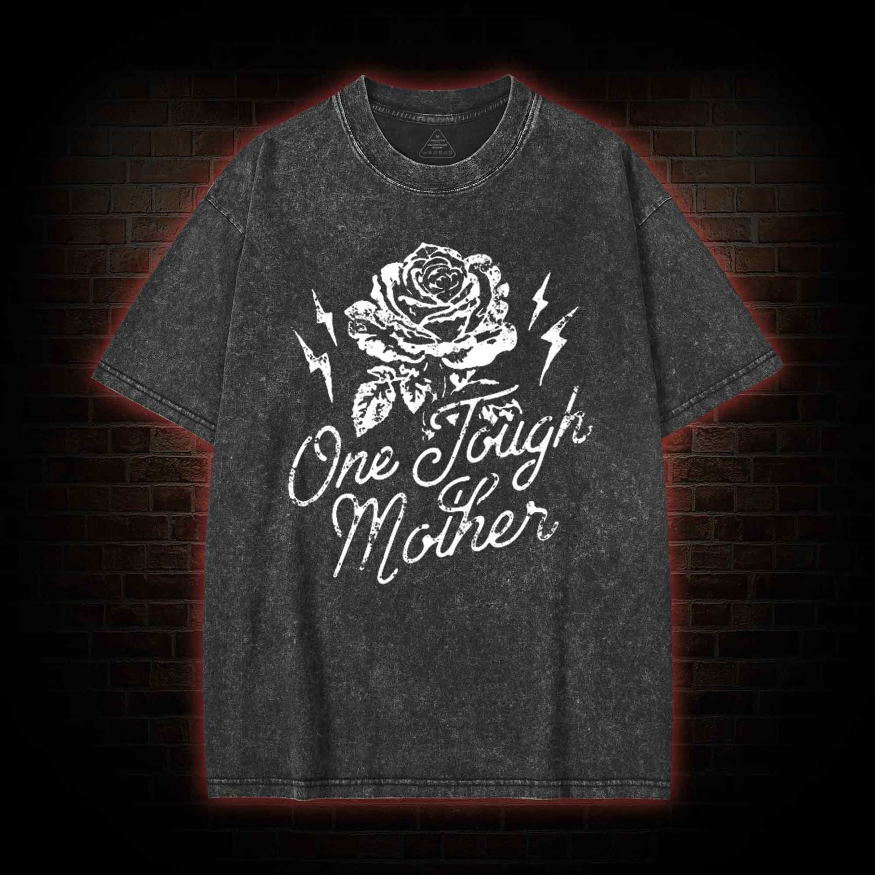 One Tough Mother  Washed T-shirt