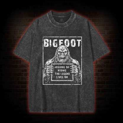 Bigfoot the Legend Lives on Washed T-shirt