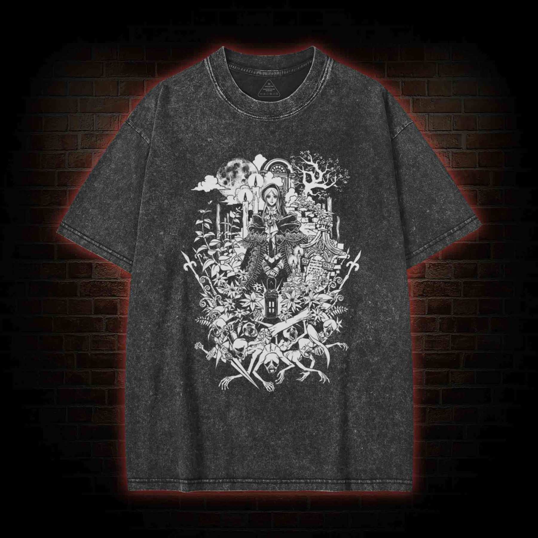 Hello Good Hunter  Washed T-shirt