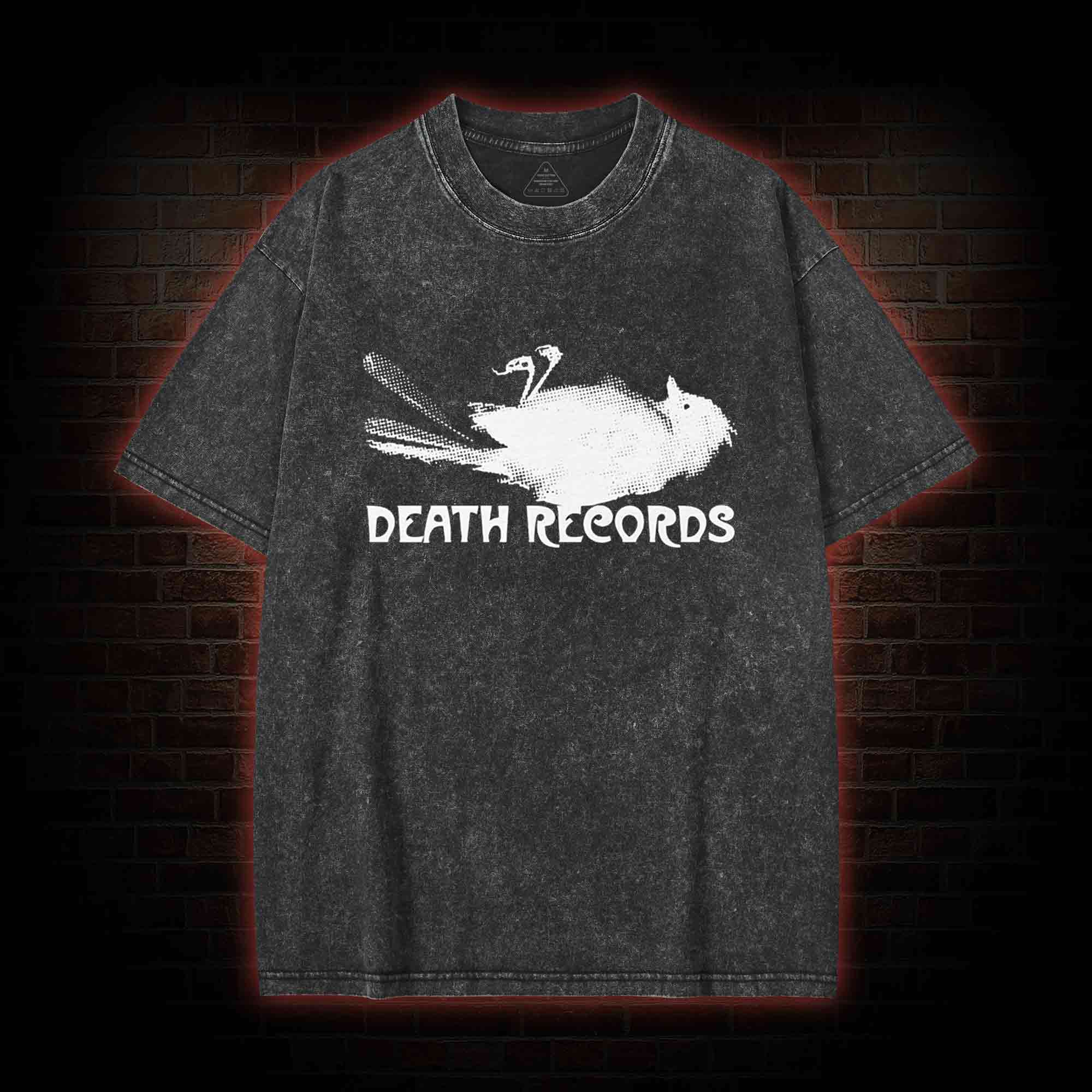 Death Records Washed T-shirt
