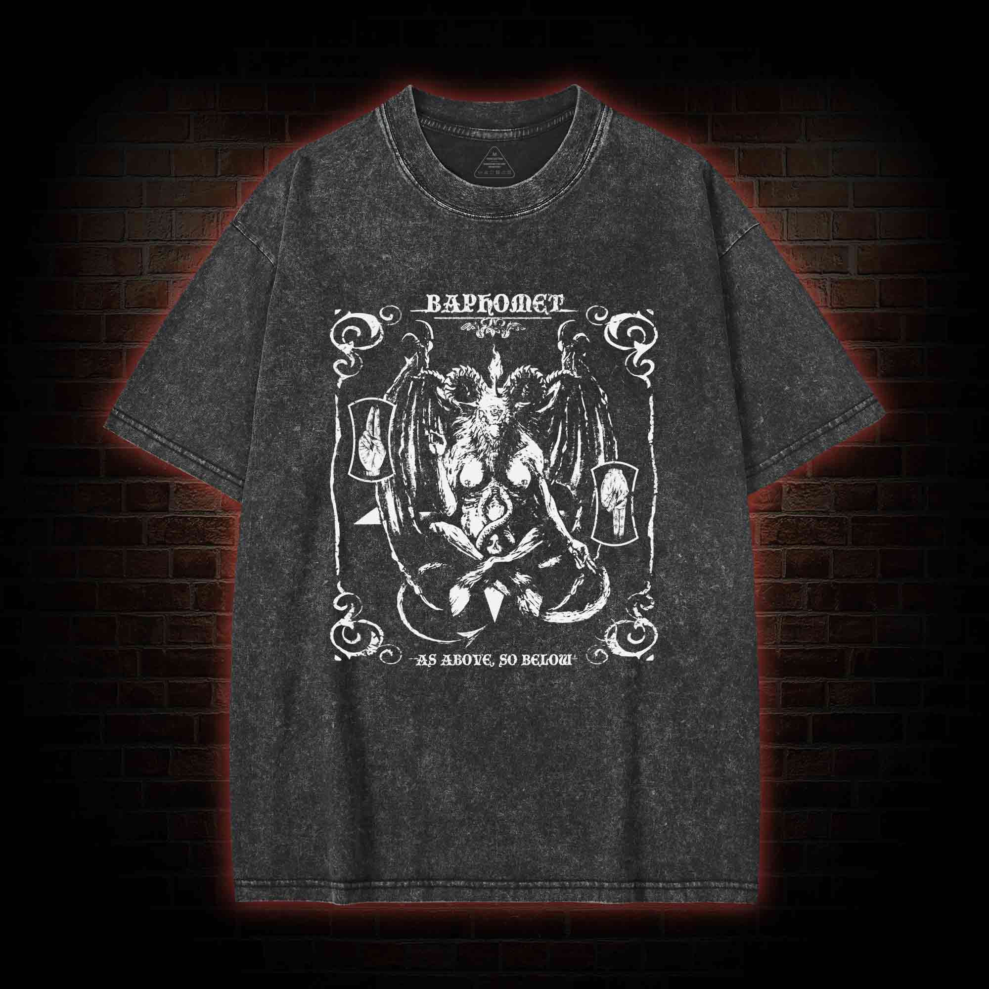 Sigil of Satan Washed T-shirt