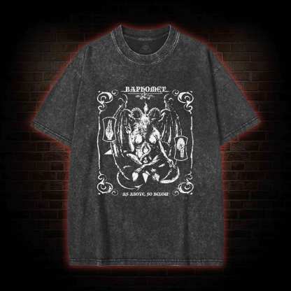 Sigil of Satan Washed T-shirt
