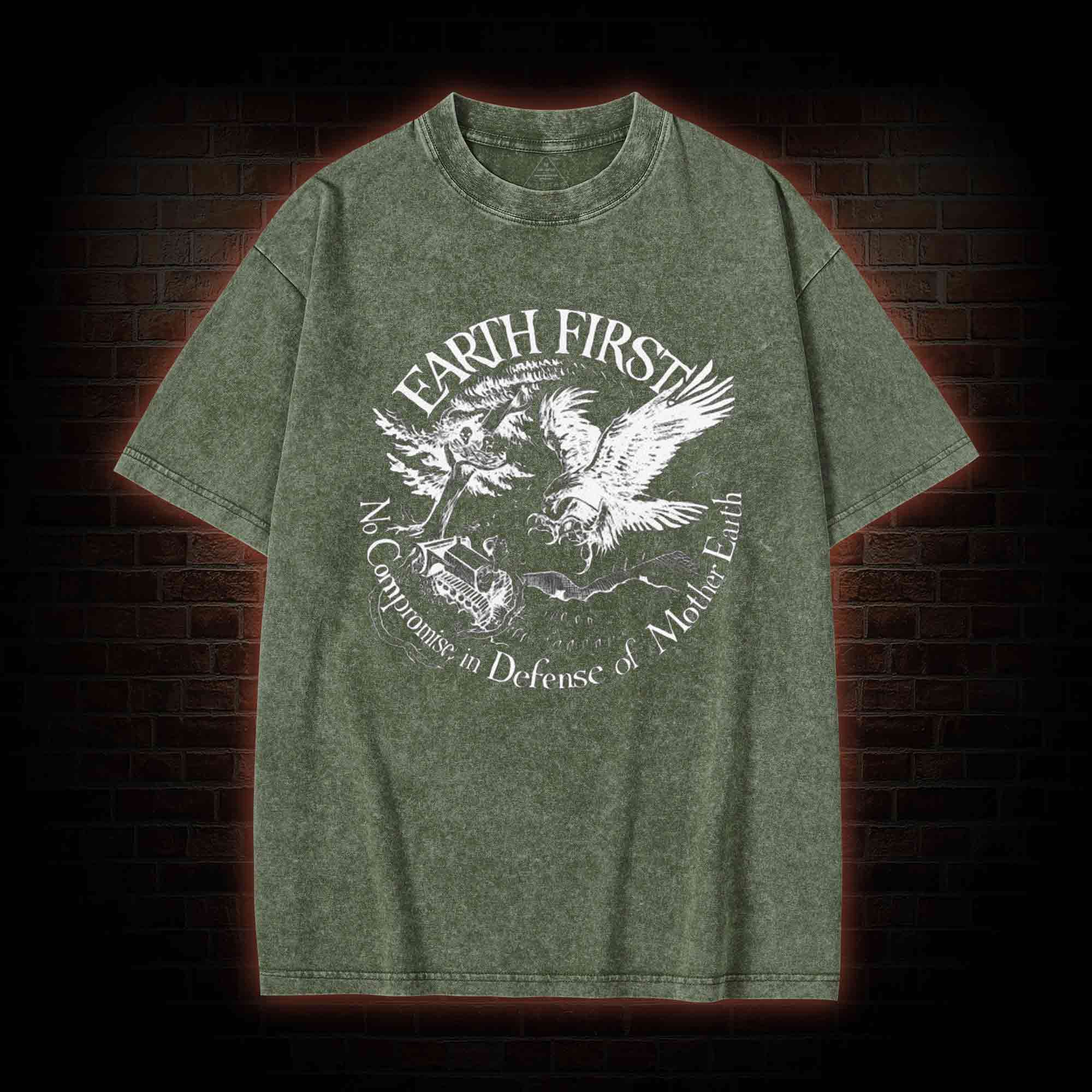 Earth First Washed T-shirt