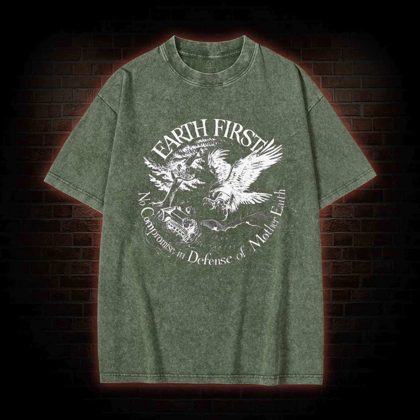 Earth First Washed T-shirt