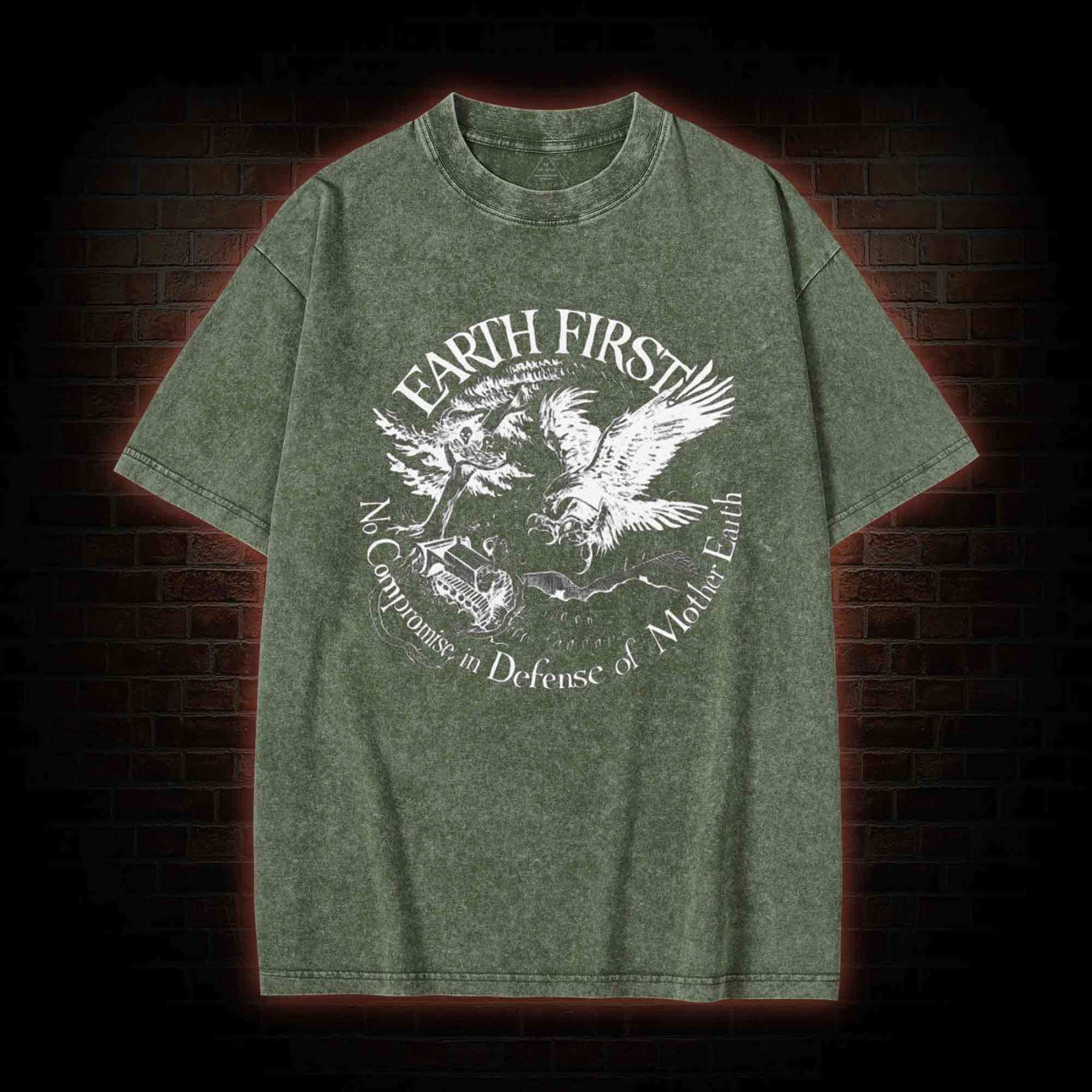 Earth First Washed T-shirt
