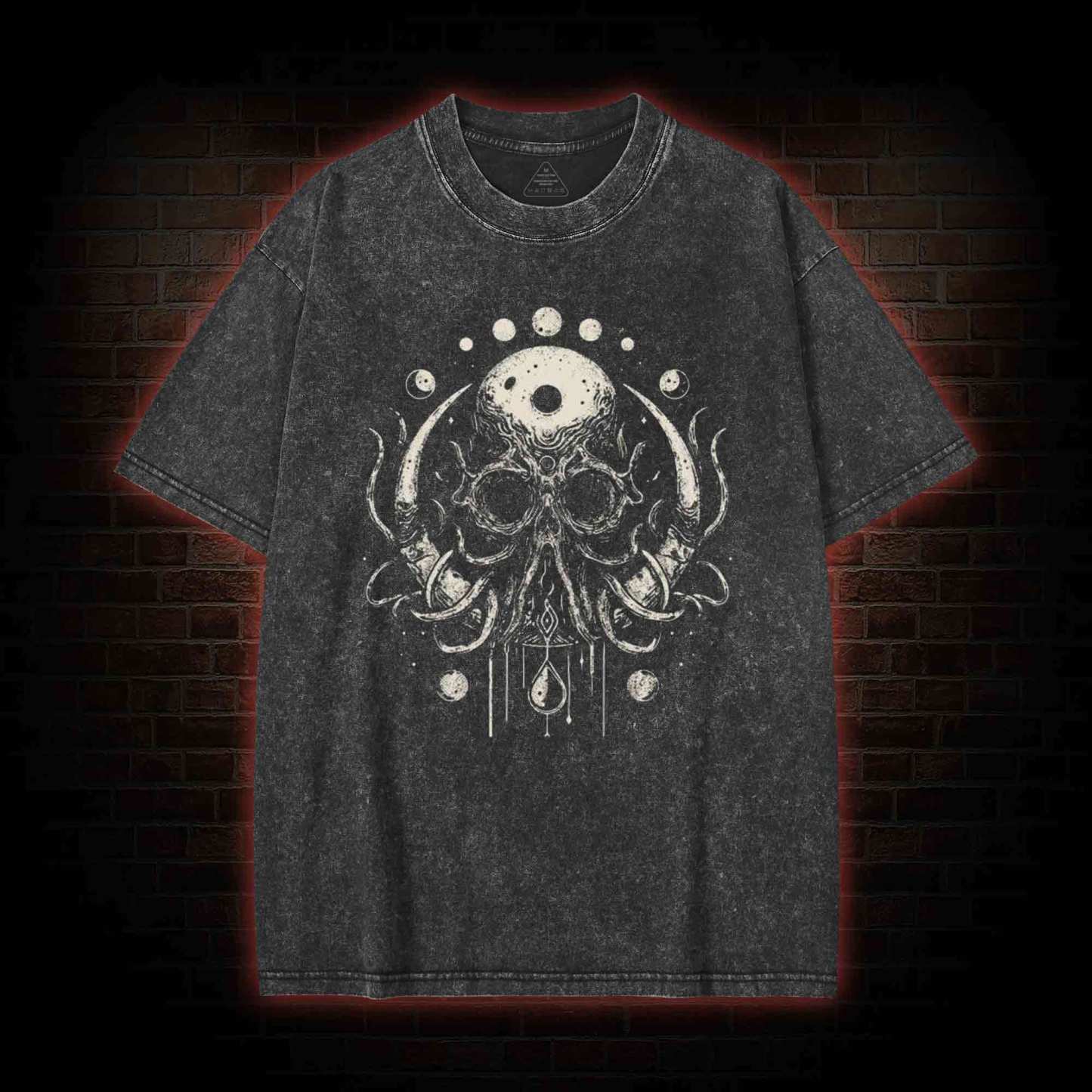 Cthulhu Octopus  Washed T-shirt