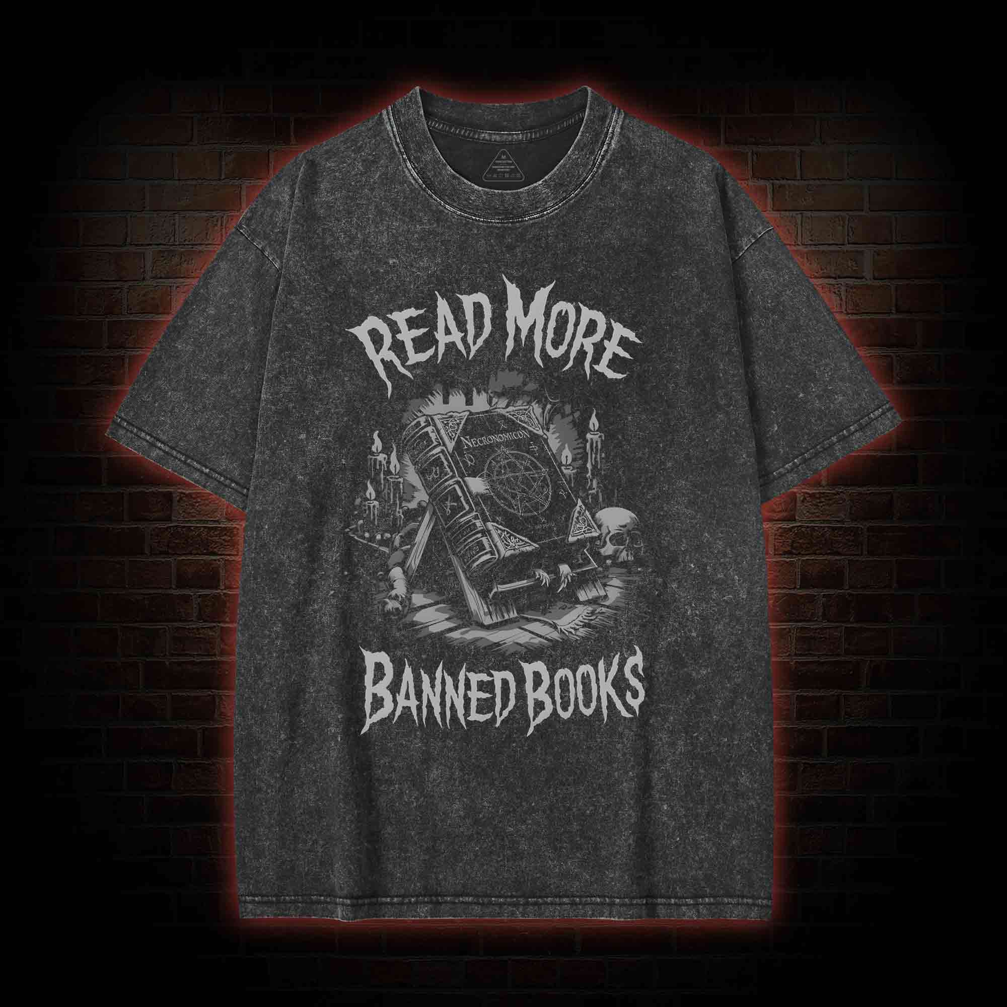 Read More Banned Books Washed T-shirt