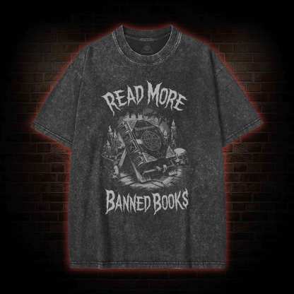 Read More Banned Books Washed T-shirt