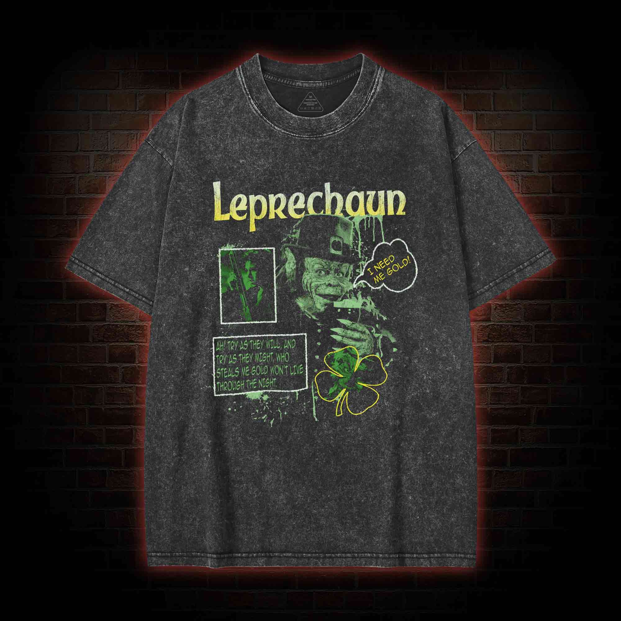 Your Luck Just Ran Out Washed T-shirt