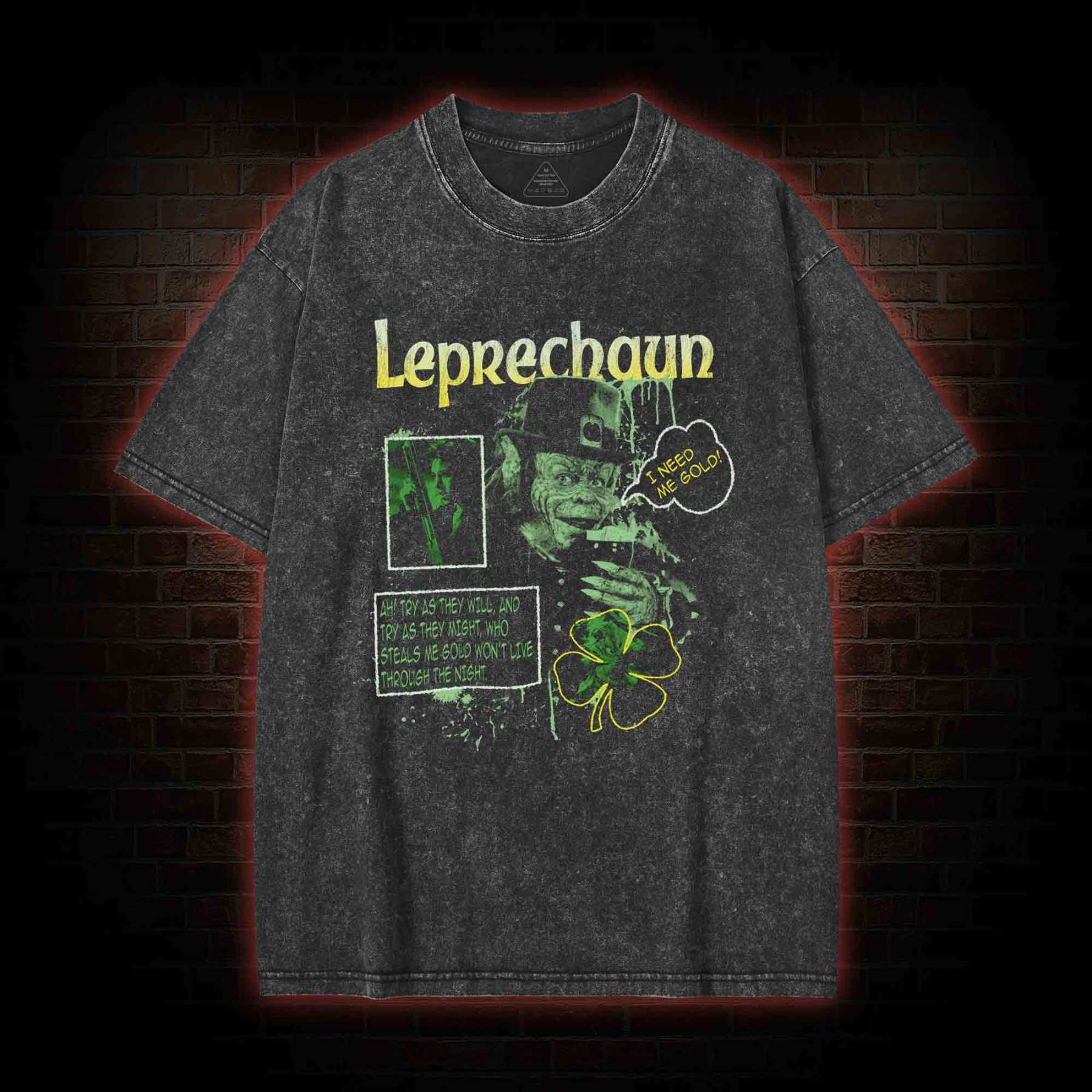 Your Luck Just Ran Out Washed T-shirt