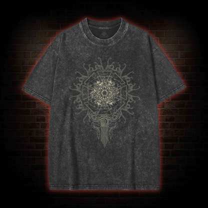 Tentacle Mandala Washed T-shirt
