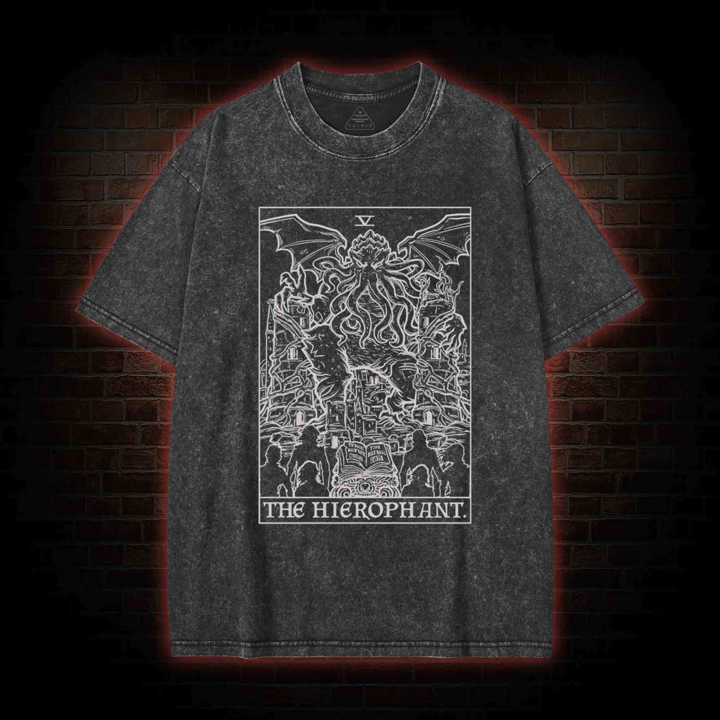 The Hierophant Tarot Card Washed T-shirt