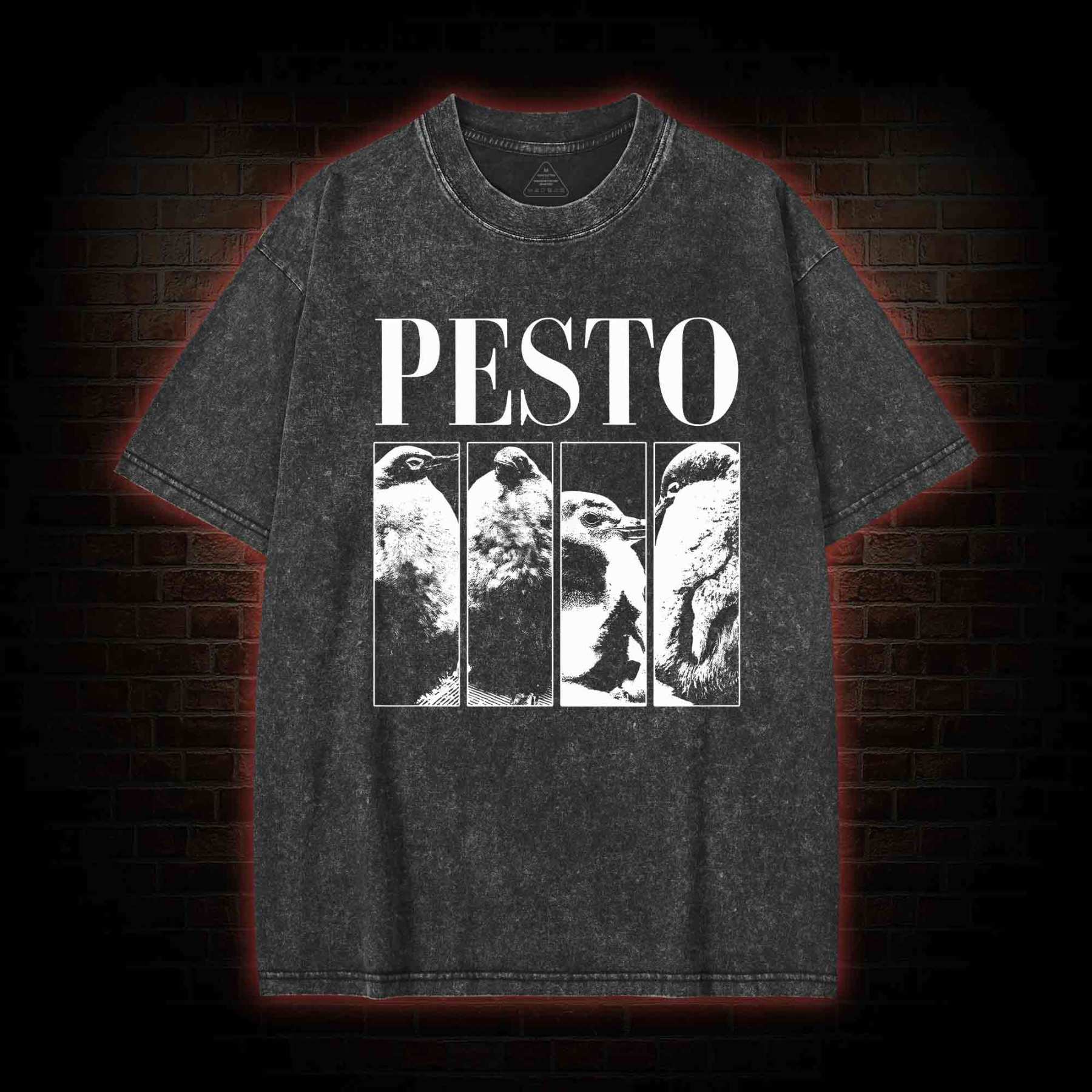 Pesto Penguin Washed T-shirt