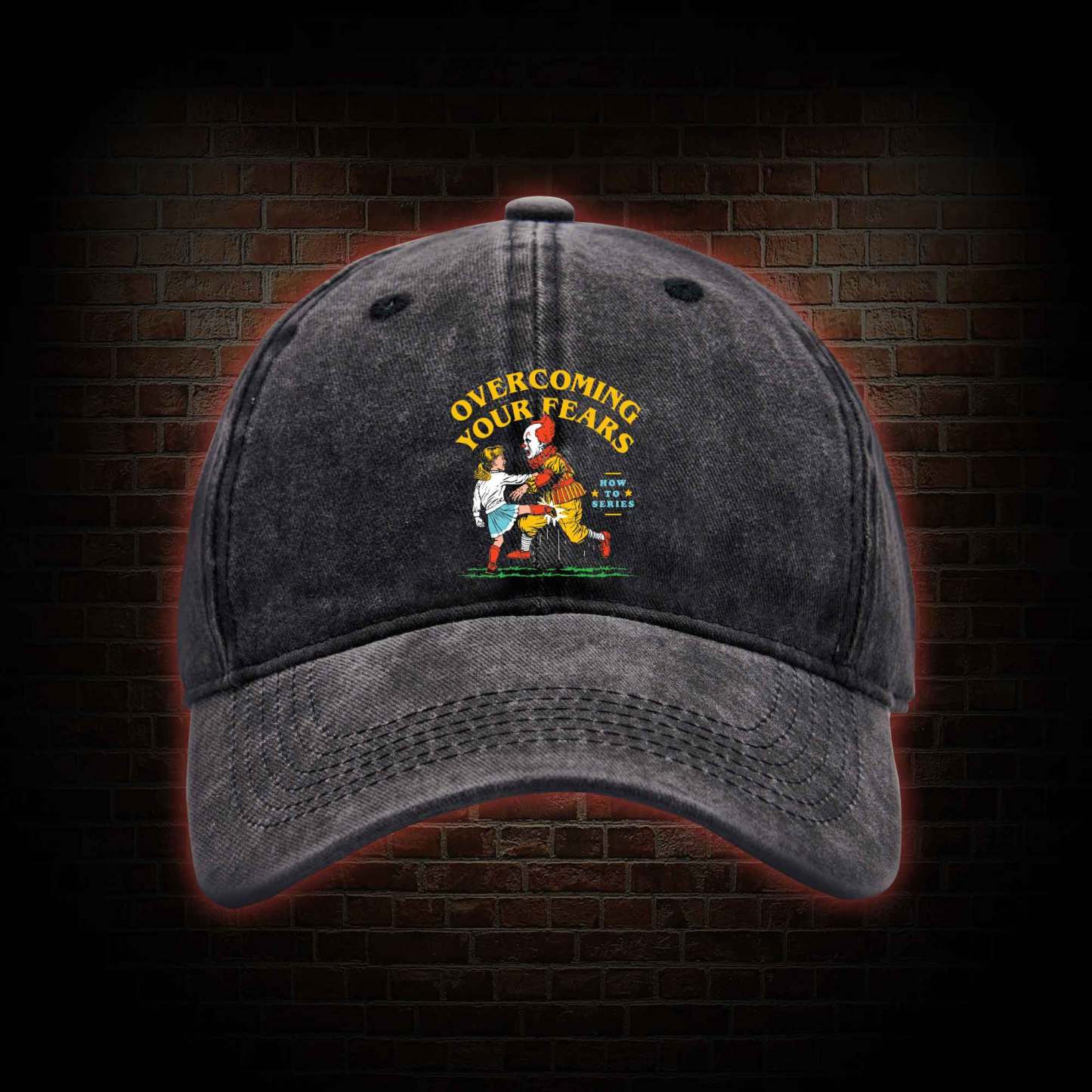 Overcoming Your Fears Washed Vintage Baseball Cap