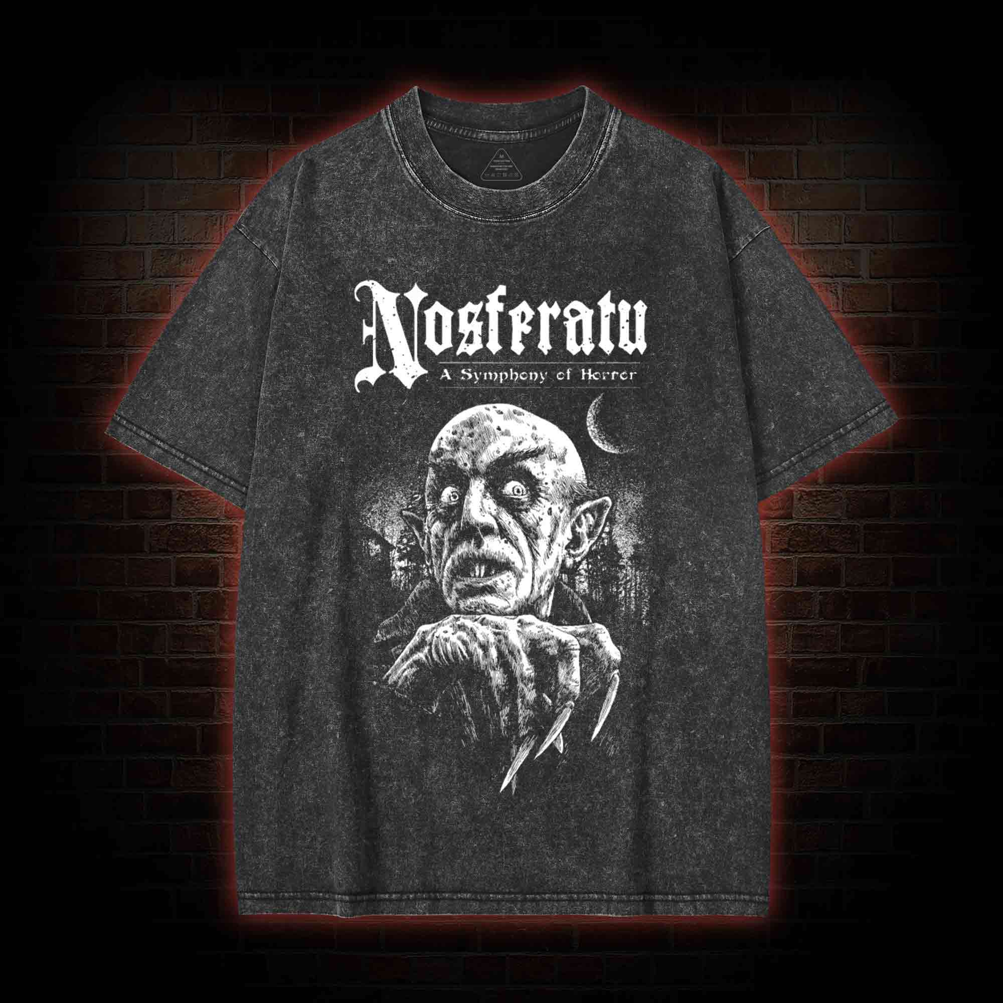Nosferatu: A Symphony of Horror Washed T-shirt