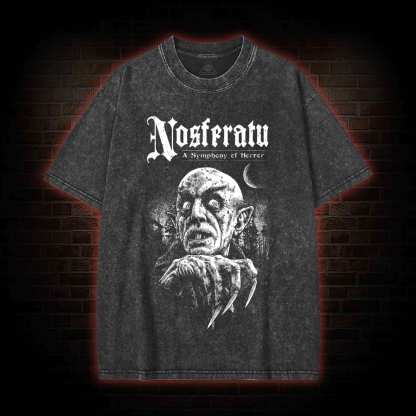 Nosferatu: A Symphony of Horror Washed T-shirt