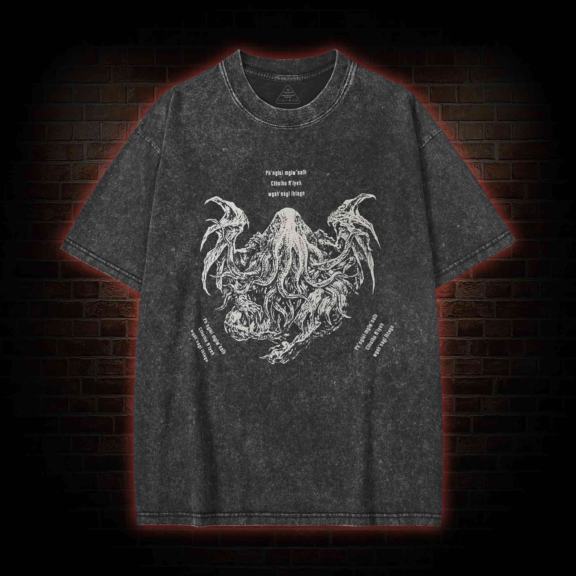 Cthulhu Cultist Washed T-shirt