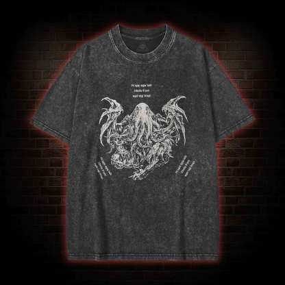 Cthulhu Cultist Washed T-shirt