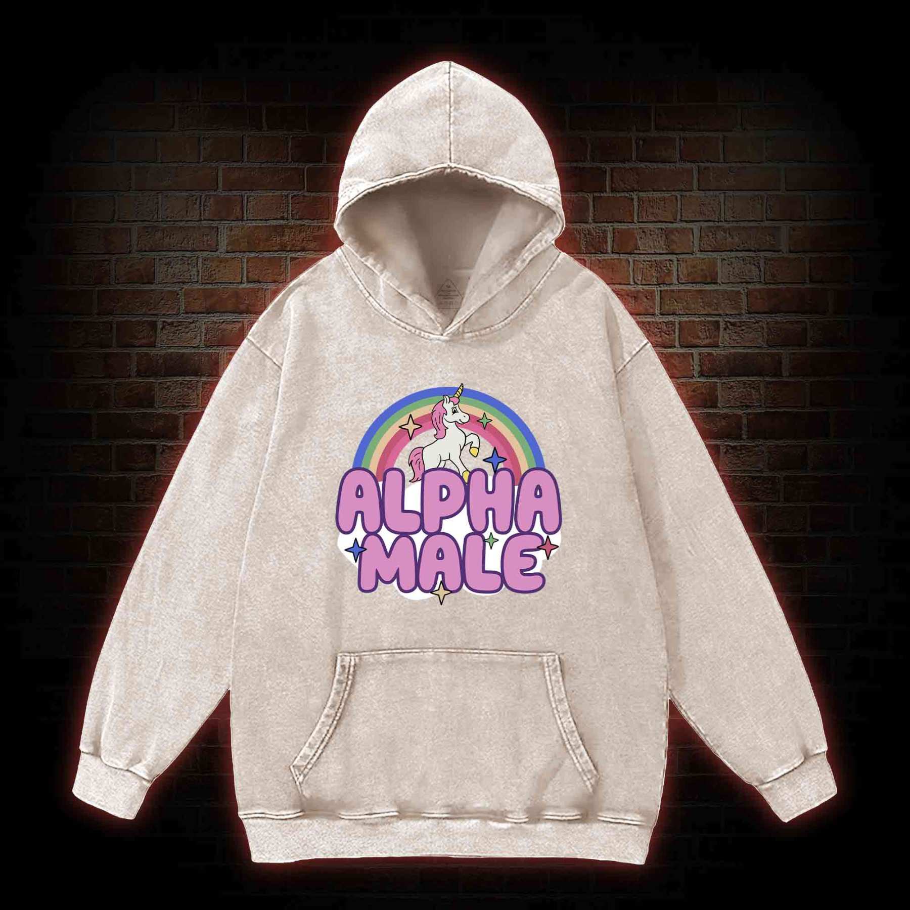 Alpha Male Washed Hoodie