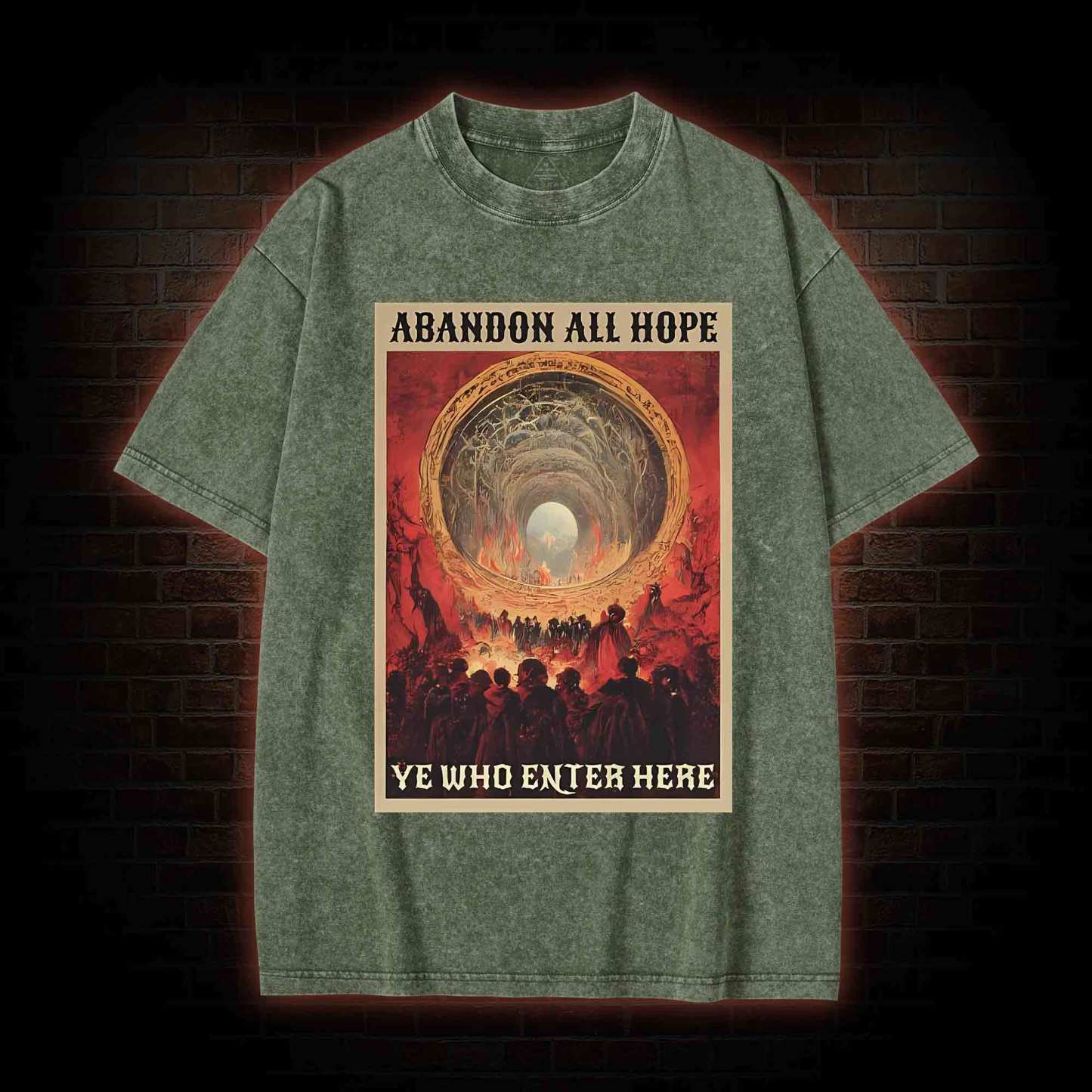 Abandon All Hope Washed T-shirt