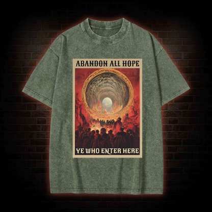 Abandon All Hope Washed T-shirt