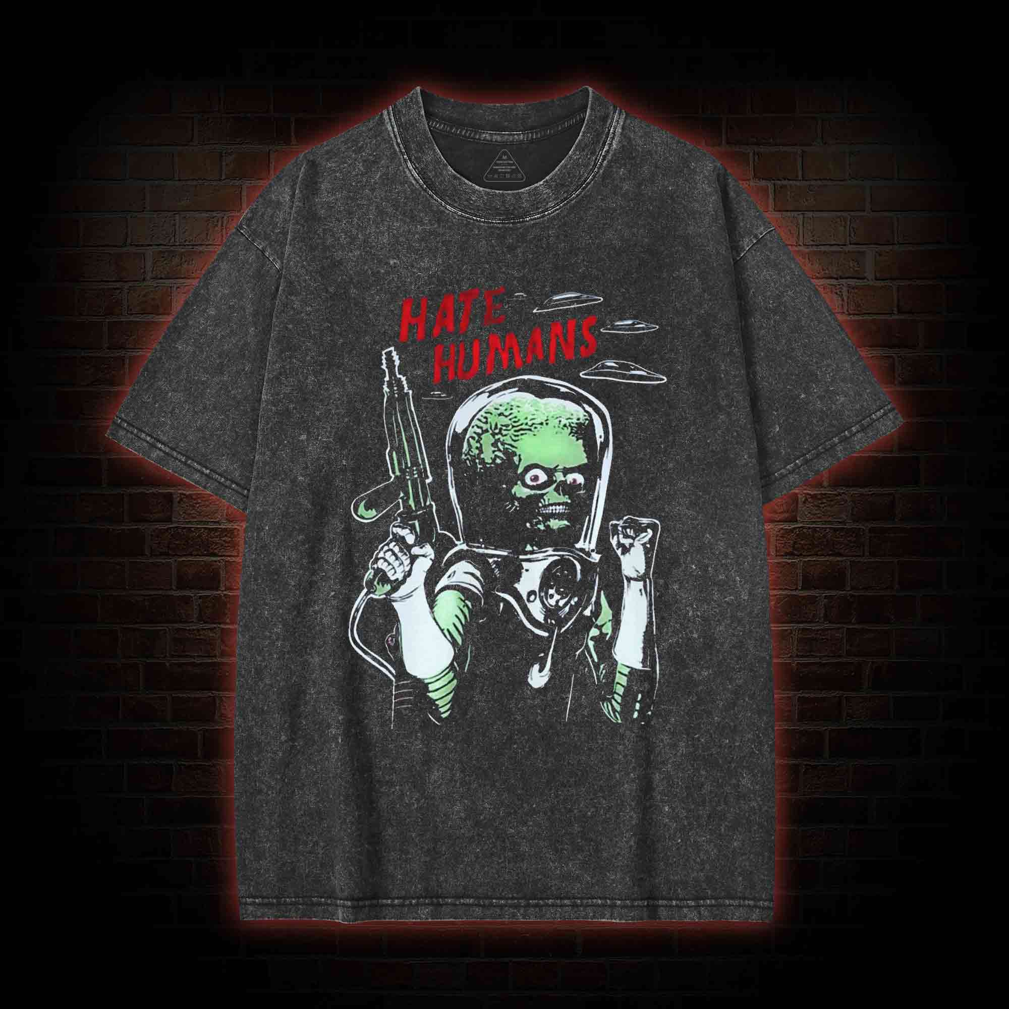 Hate Humans Washed T-shirt