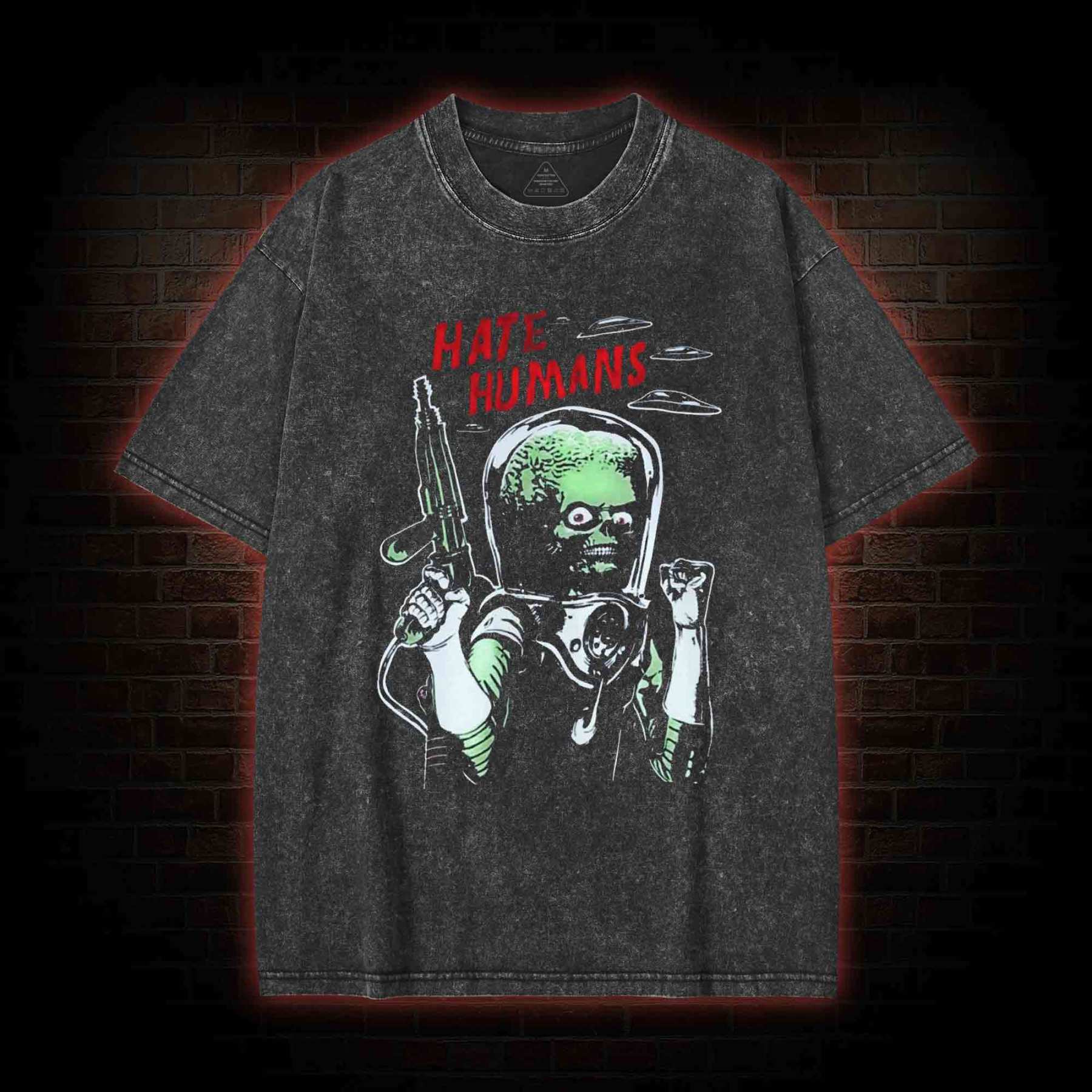 Hate Humans Washed T-shirt