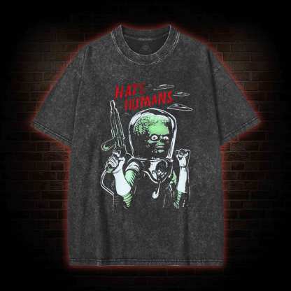 Hate Humans Washed T-shirt