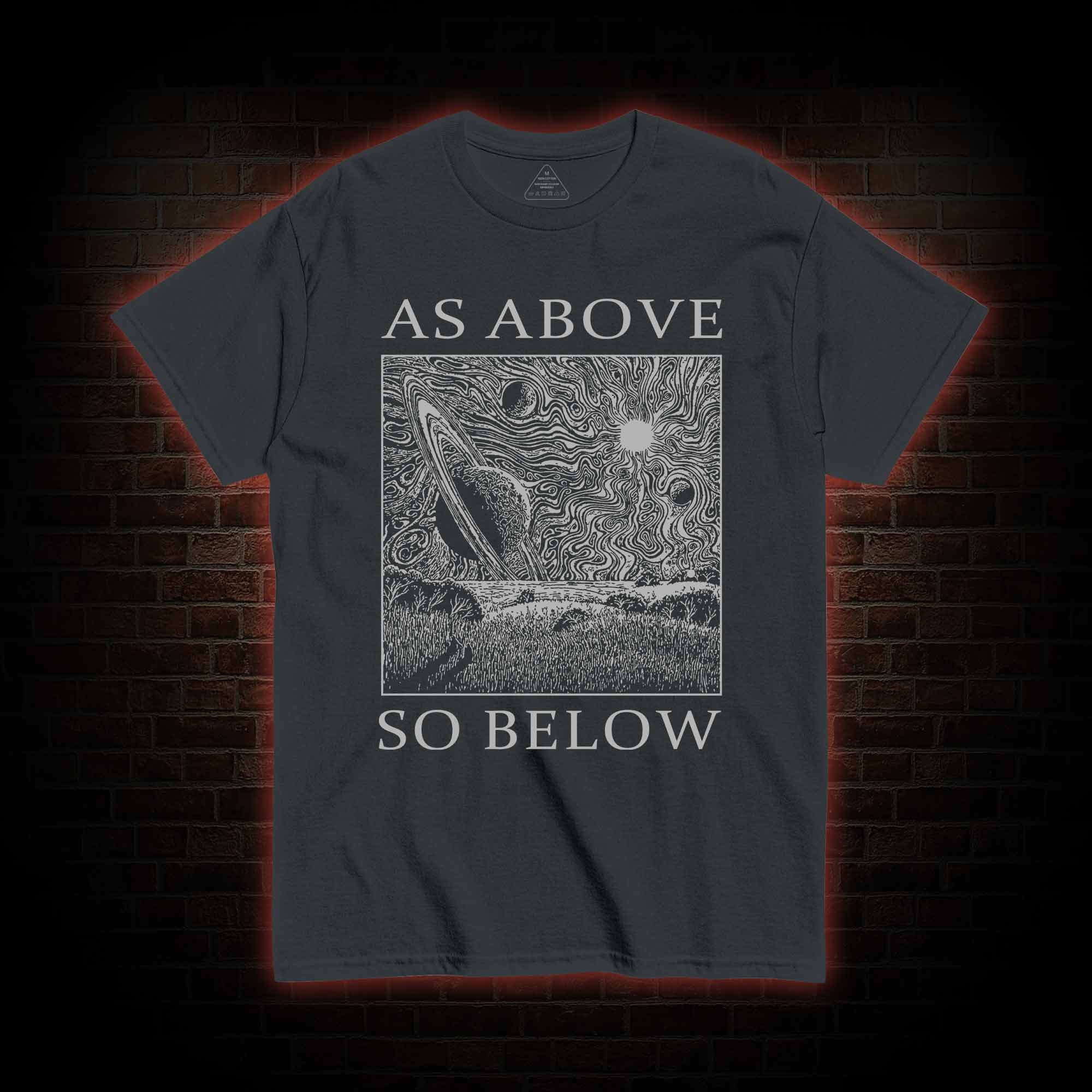 Retro As Above So Below T-shirt 