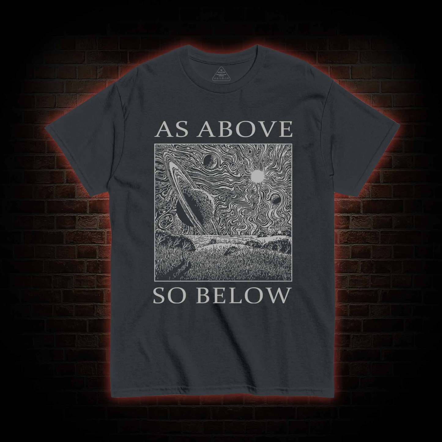 Retro As Above So Below T-shirt 