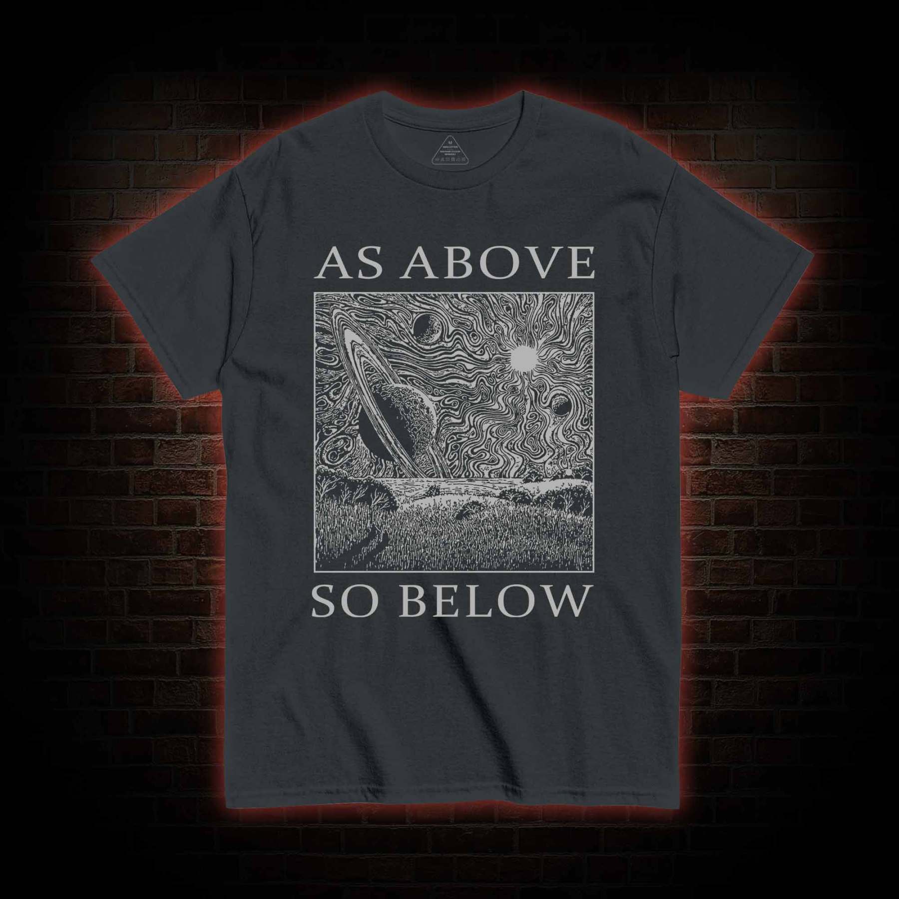 Retro As Above So Below T-shirt 