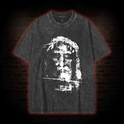 Jesus Christ Face Washed T-shirt