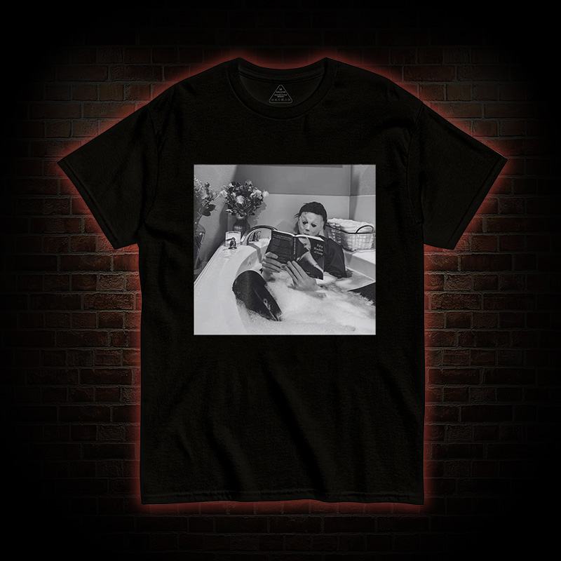 Vintage Michael Myers Bathtub Halloween Washed T-shirt