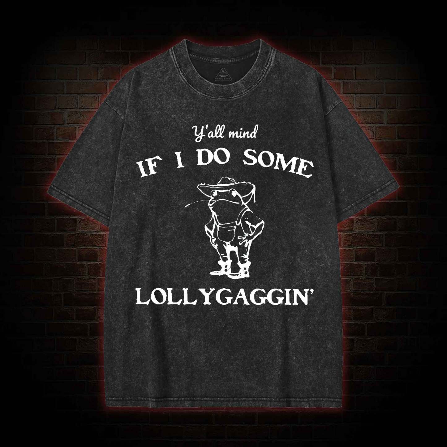 Y'all Mind if I do Some Lollygaggin' Washed T-shirt