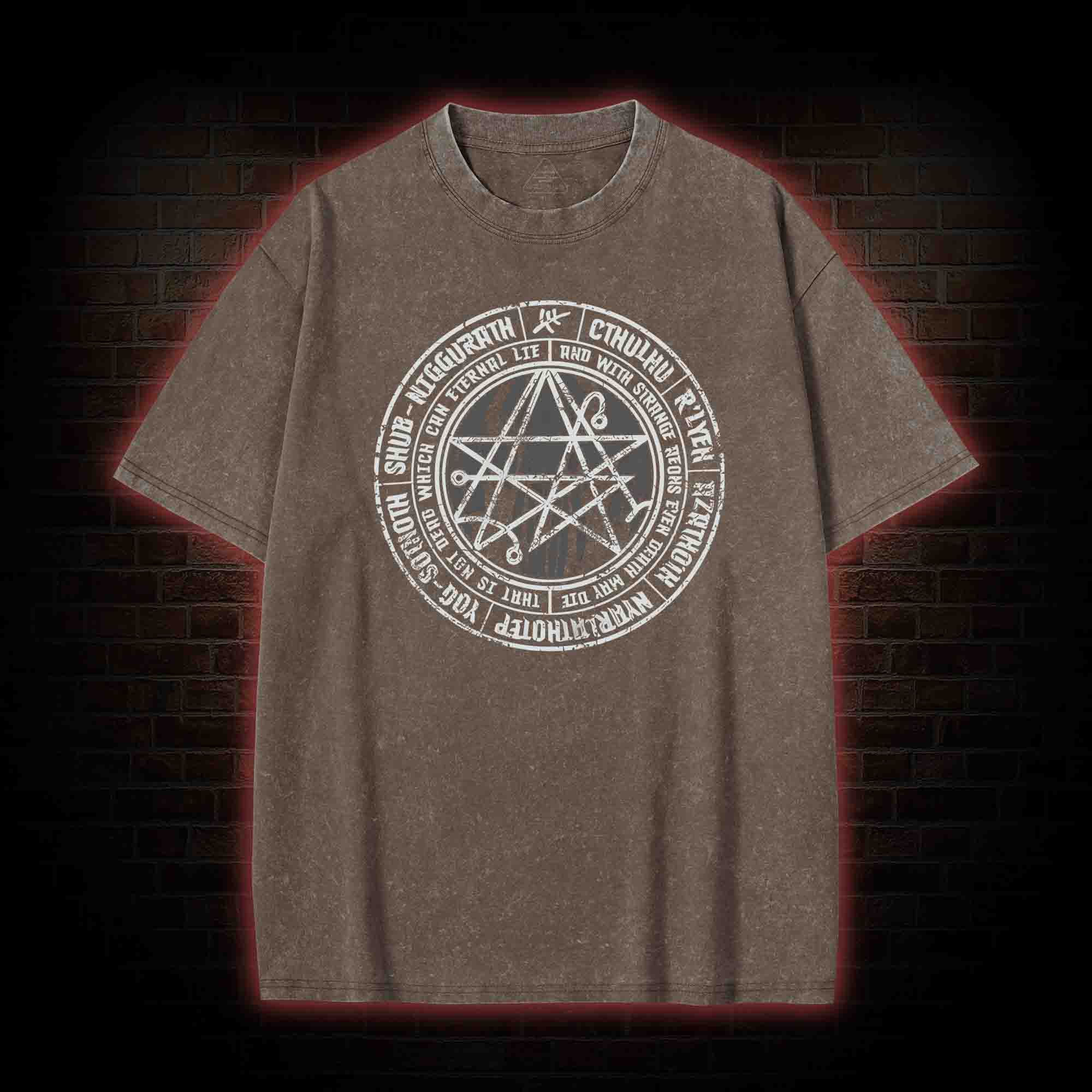 Cthulhu Gateway Sigil Washed T-shirt