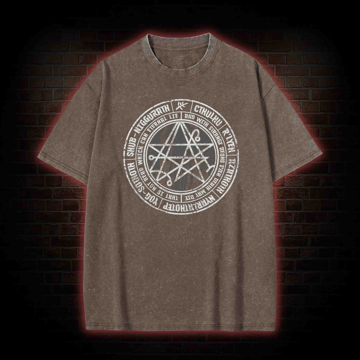 Cthulhu Gateway Sigil Washed T-shirt