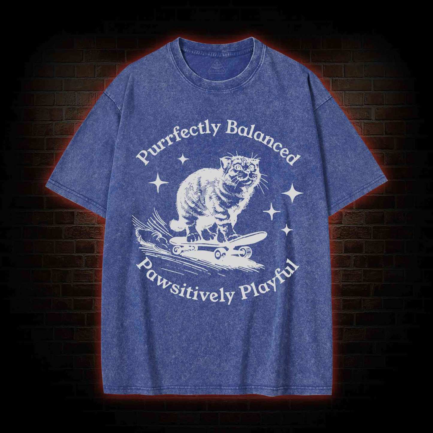 Purrfectly Balanced Washed T-shirt