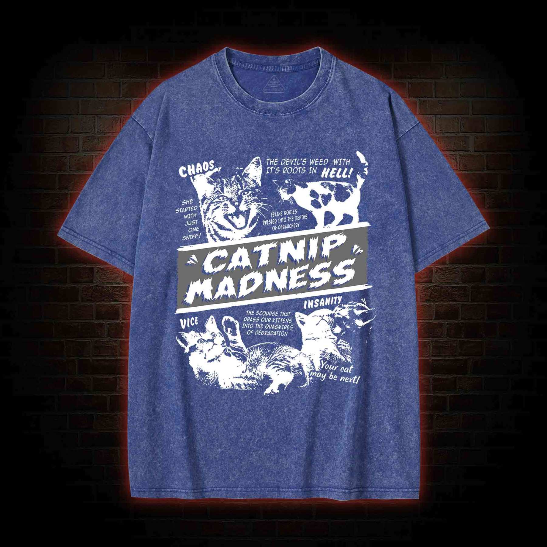Catnip Madness Washed T-shirt