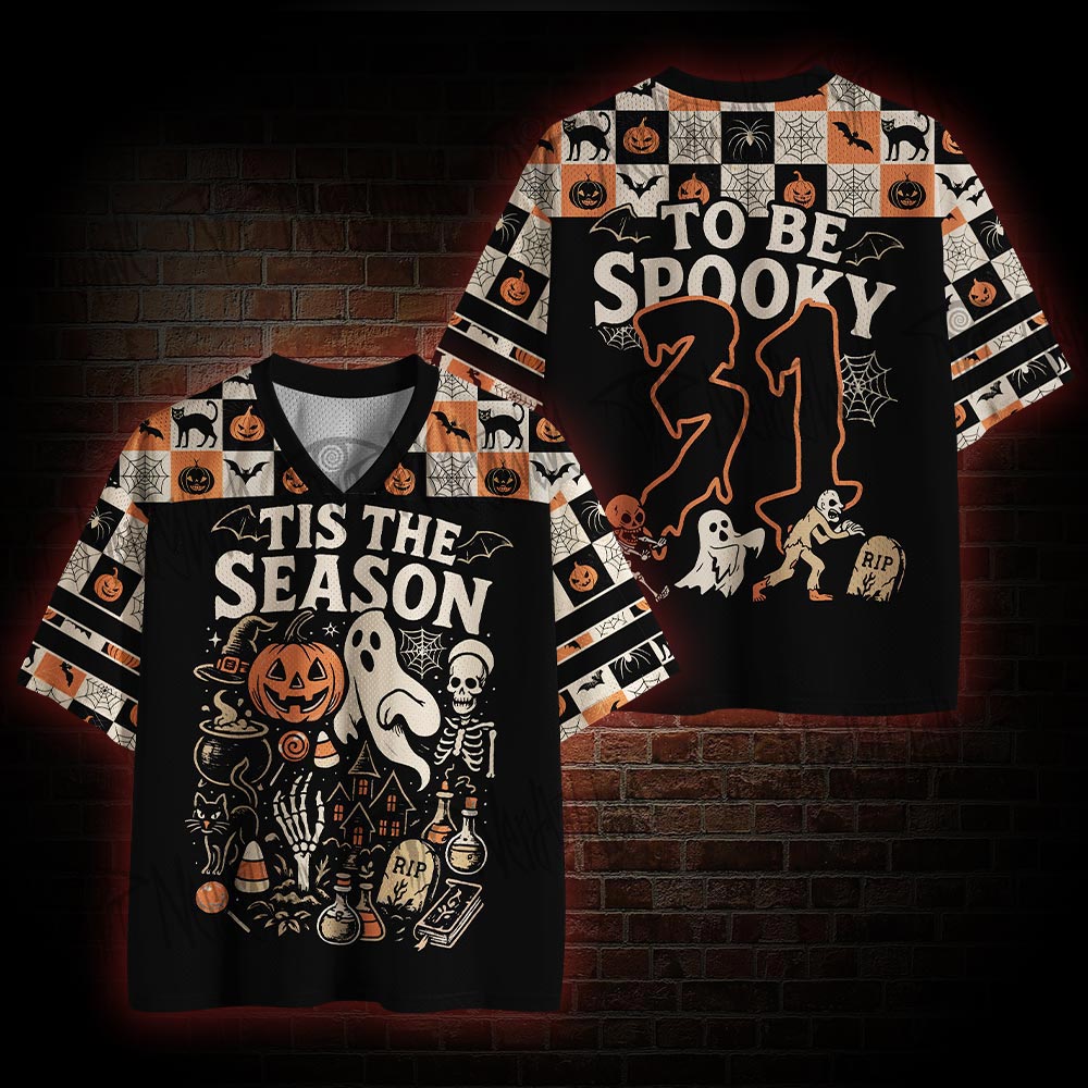 Halloween To Be Spooky Mesh Jersey