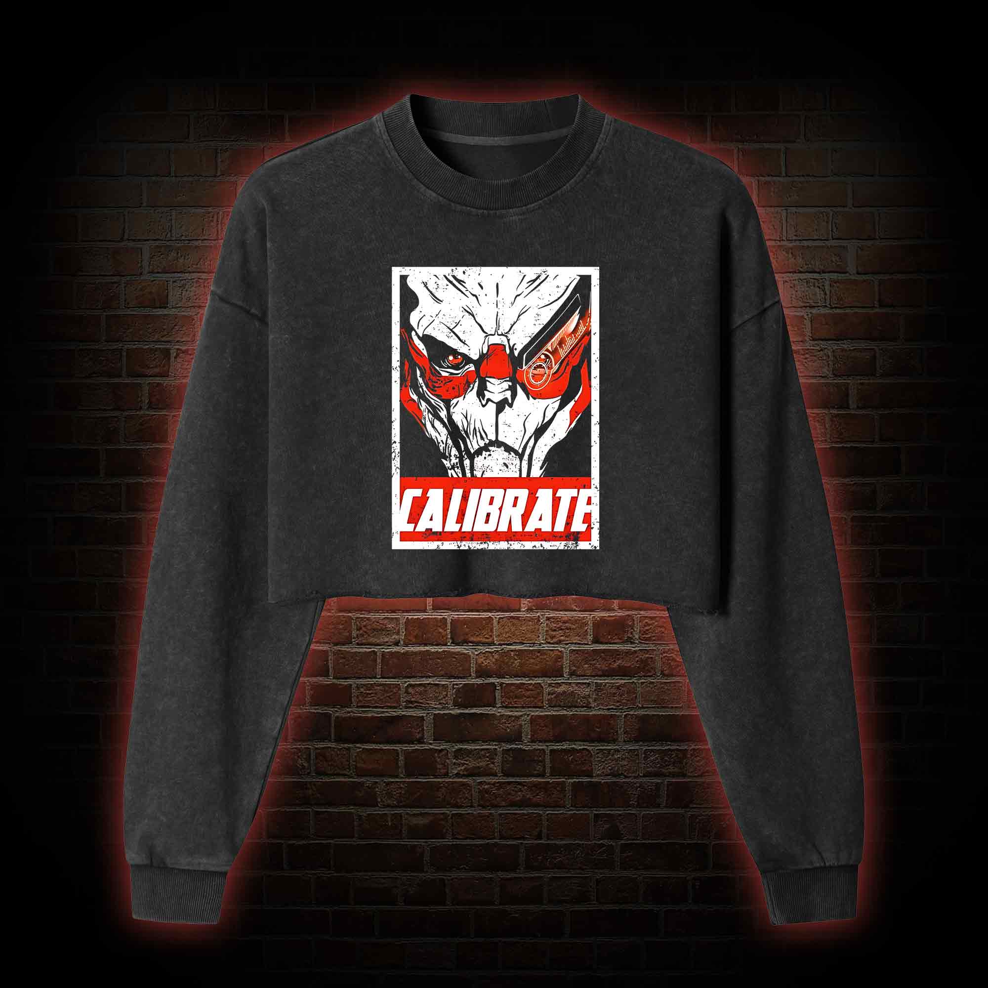 Calibrate Washed Cropped Sweatshirts
