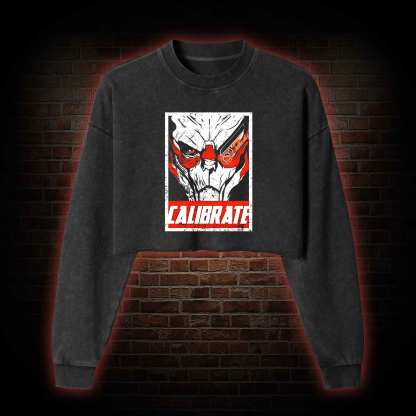 Calibrate Washed Cropped Sweatshirts