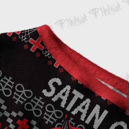 Satan Claus Off Shoulder Ugly Sweater