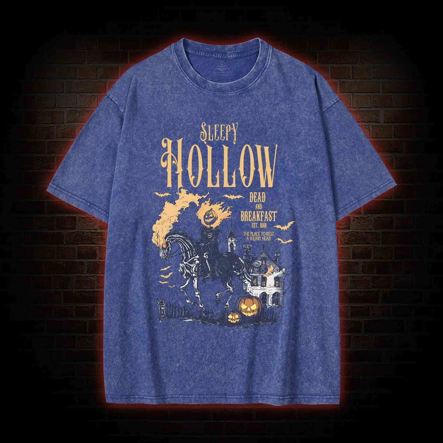 Comfort Colors Sleepy Hollow Halloween Washed T-shirt