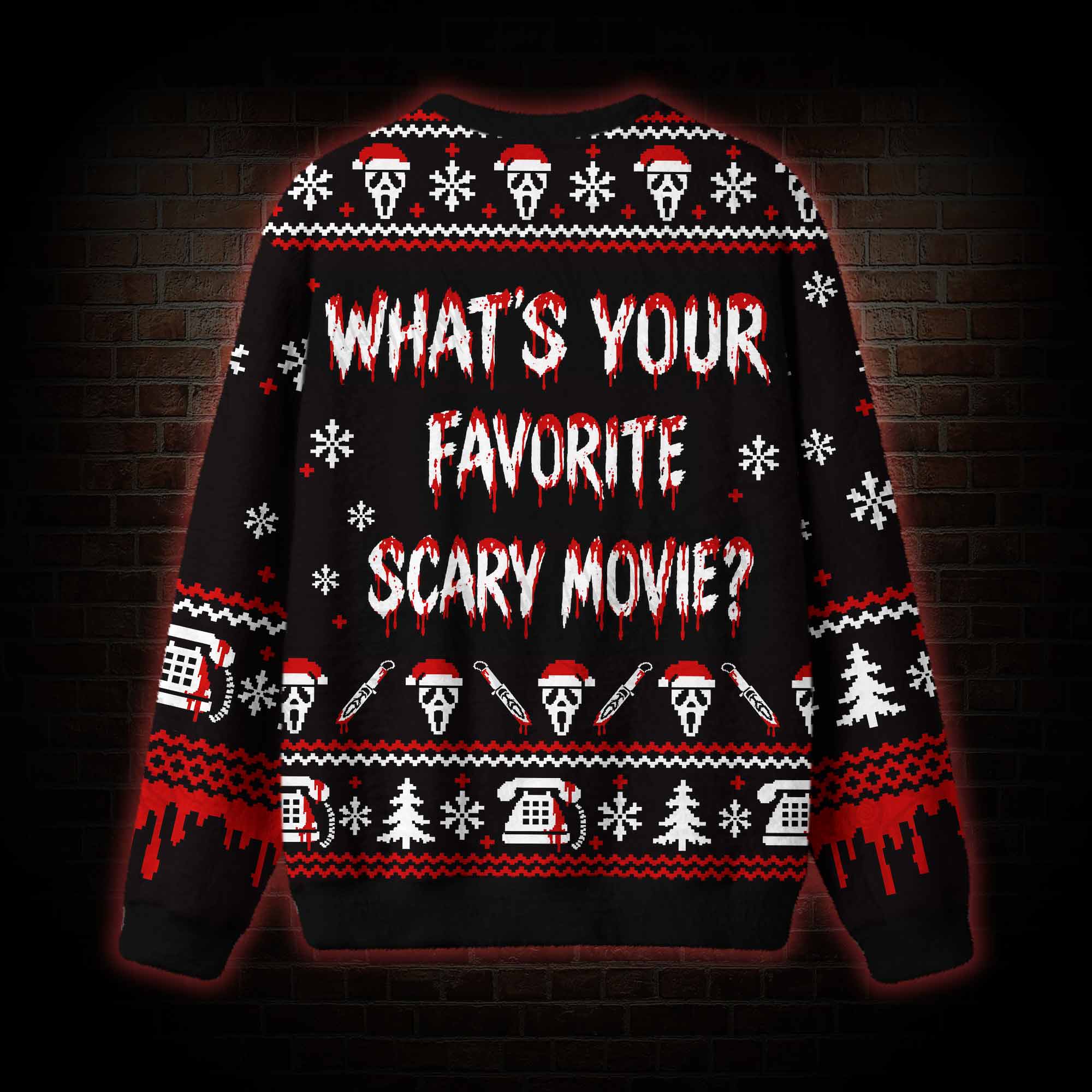 Woodsboro Horror Film Club Ugly Sweatshirts