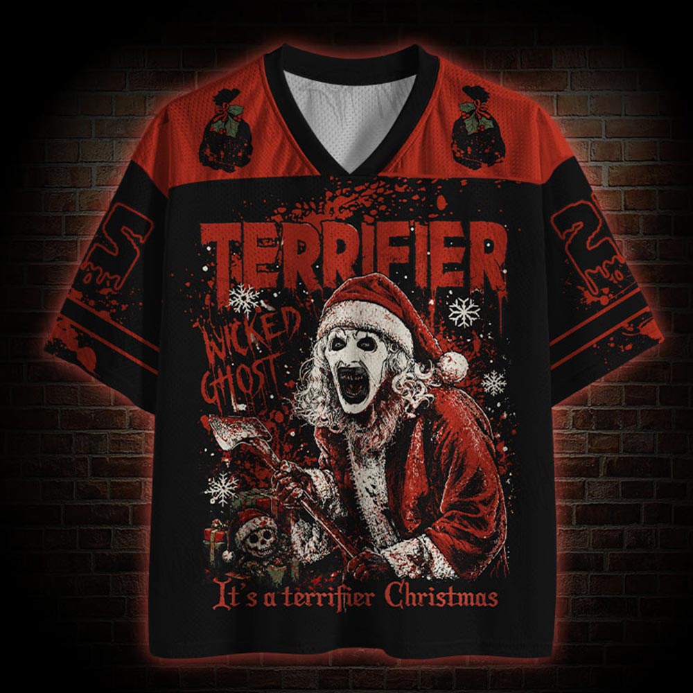 Art The Clown Terrifier Christmas Mesh Jersey