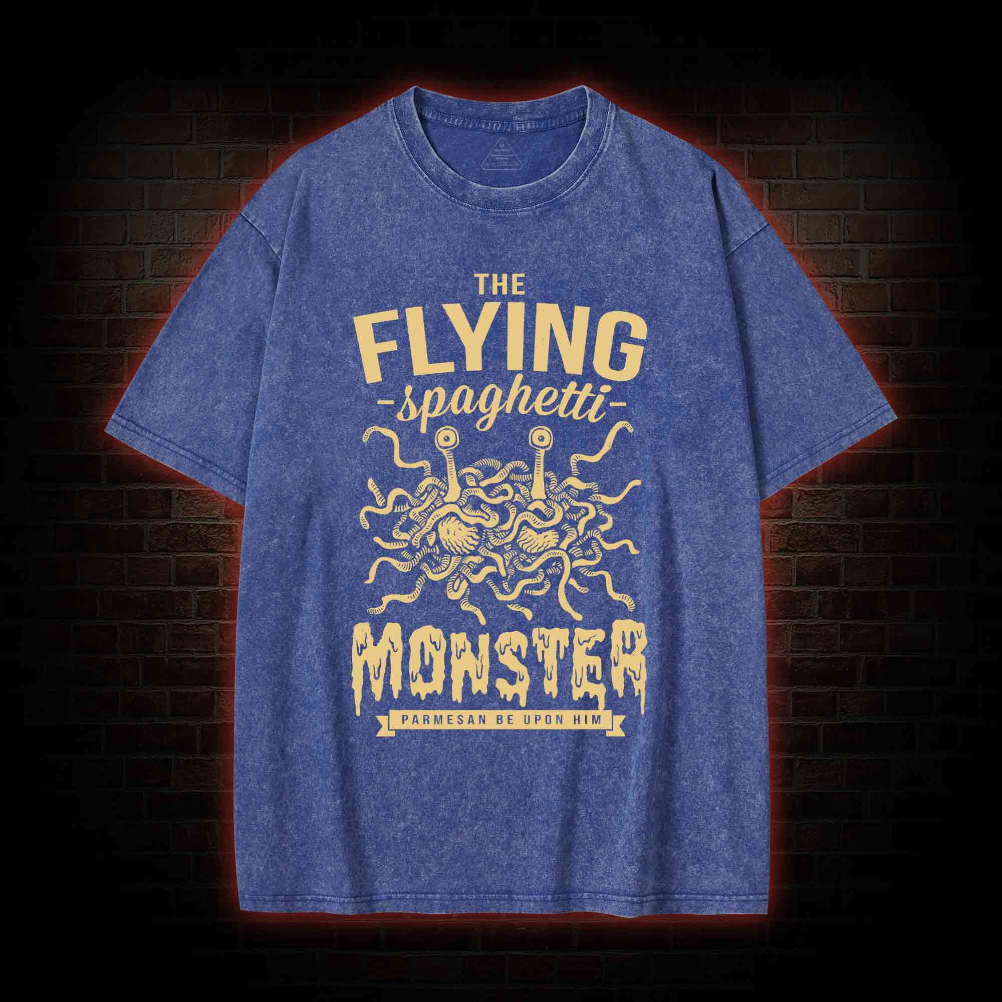 Spaghetti Monster Washed T-shirt