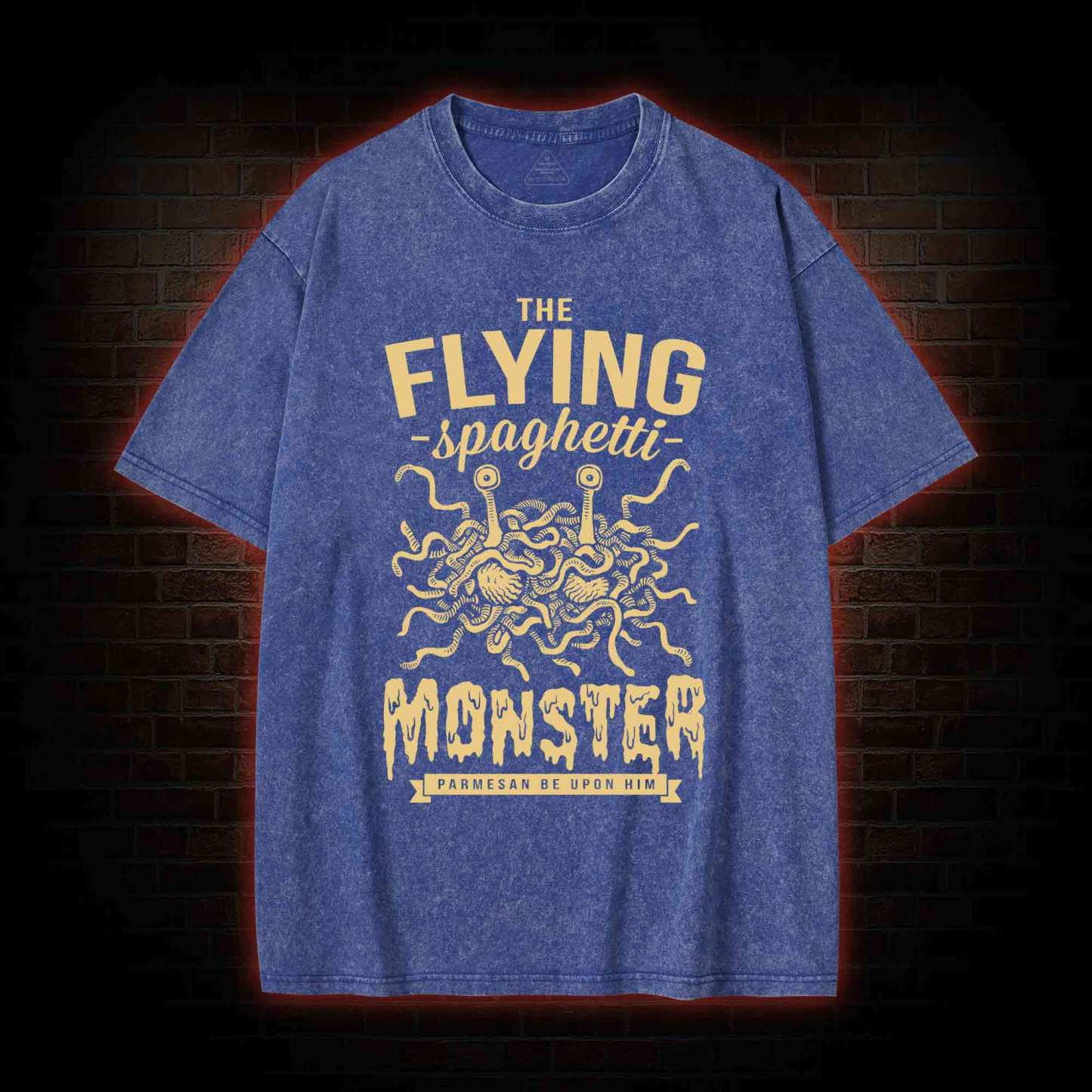Spaghetti Monster Washed T-shirt